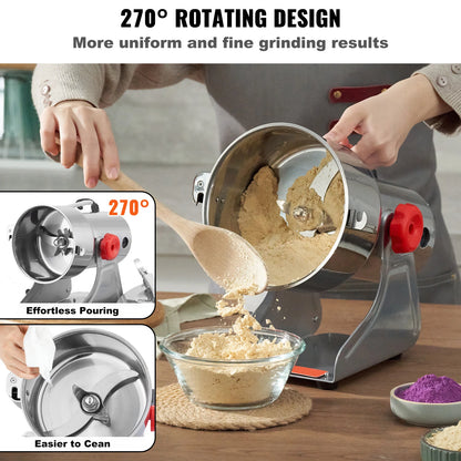 150-2500g Electric Grain Mill Grinder