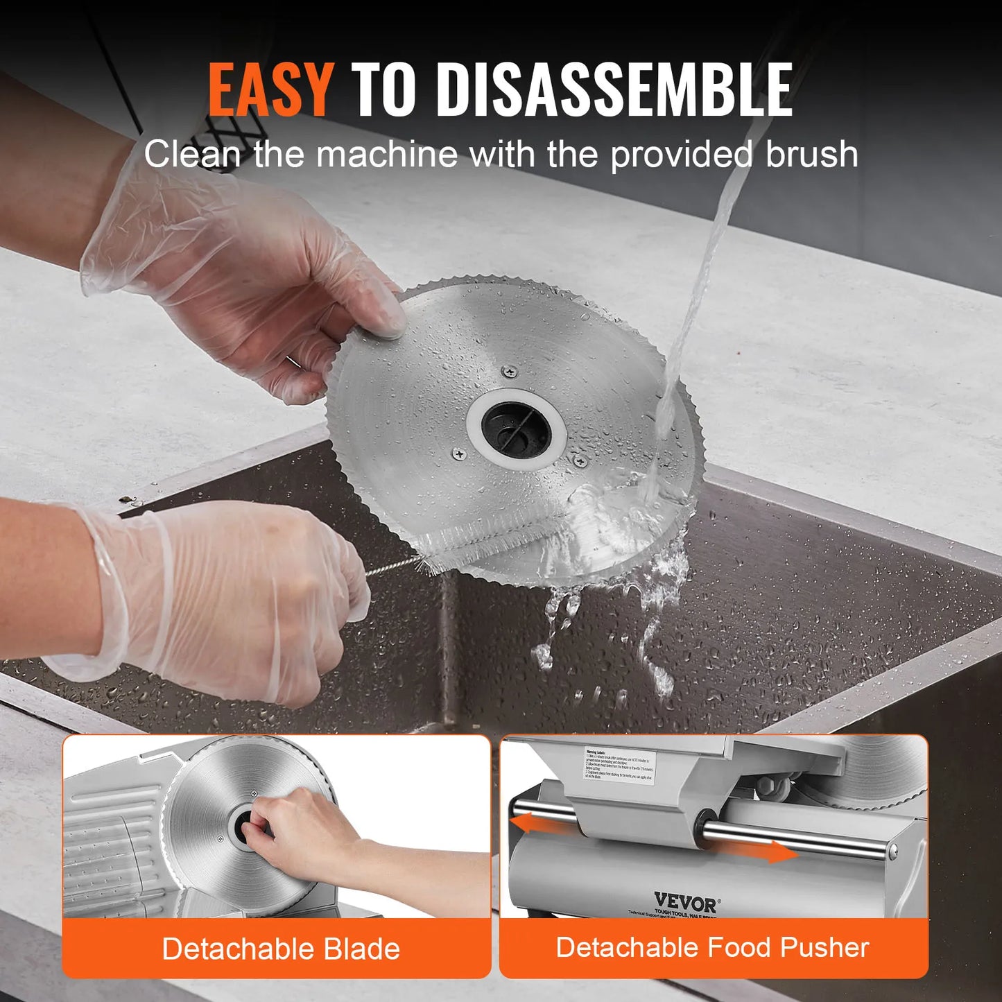 Electric Deli Food Slicer  Stainless Steel Blade