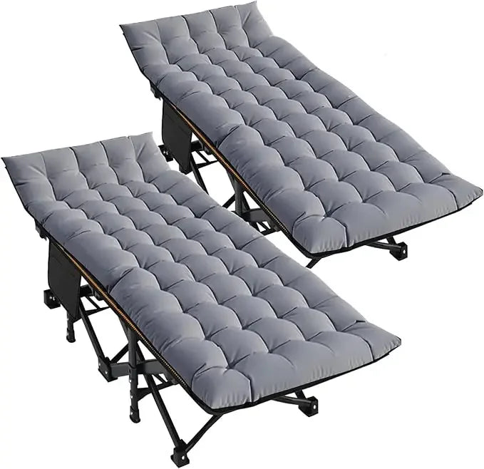 Folding Camping Cot with Mattress,