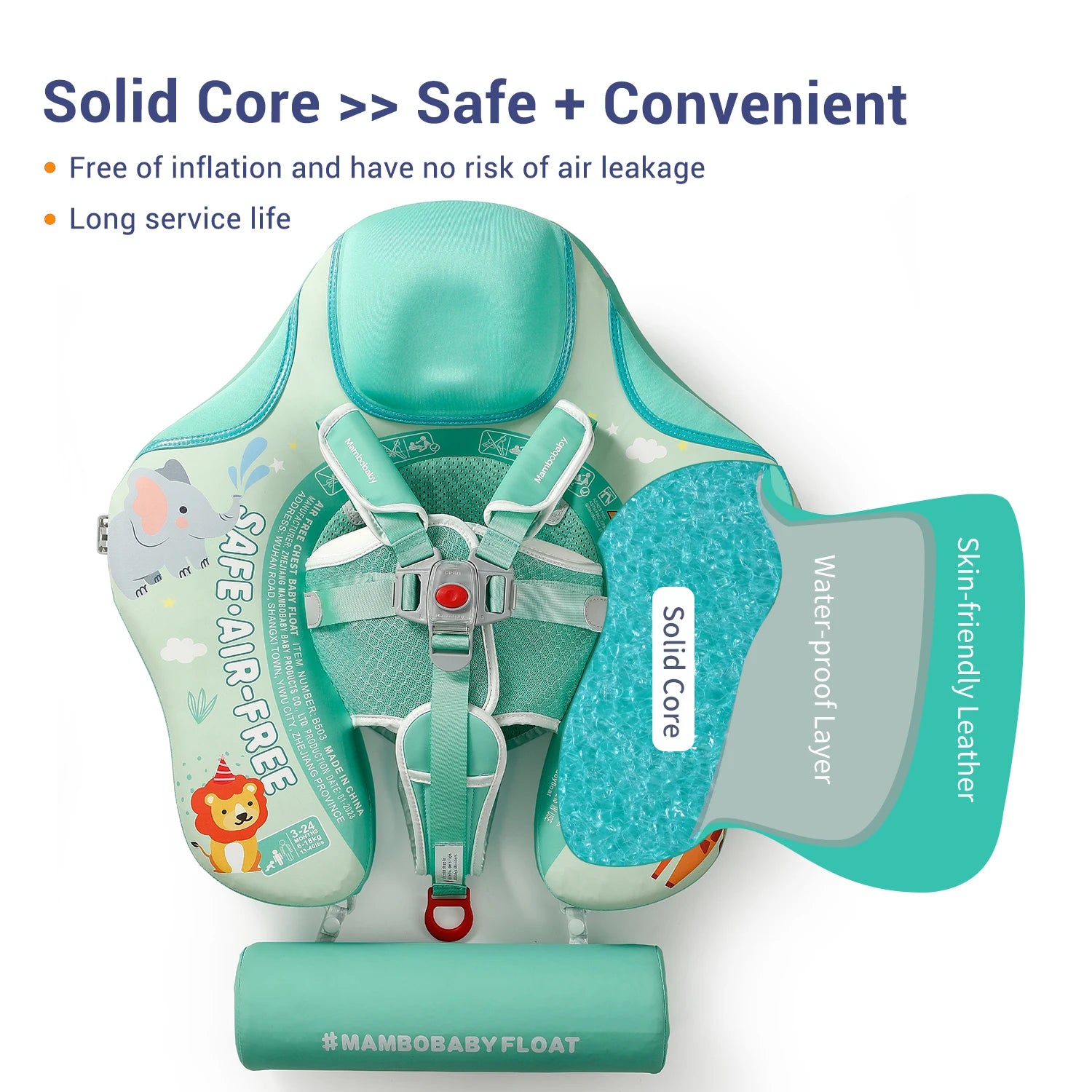 Animals Float Non-Inflatable Solid Baby Swimming buoy