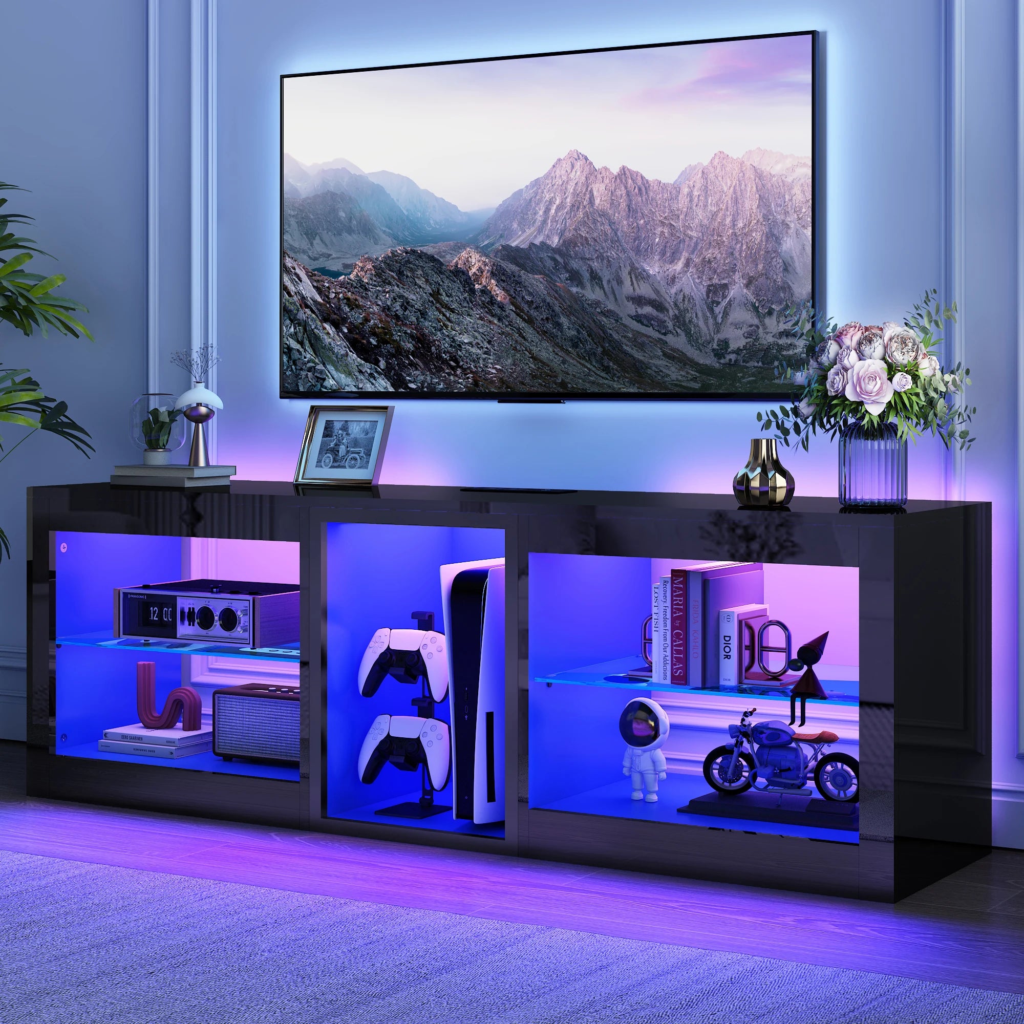 Storage TV Stand for TVs Up To 70 Inch dresser