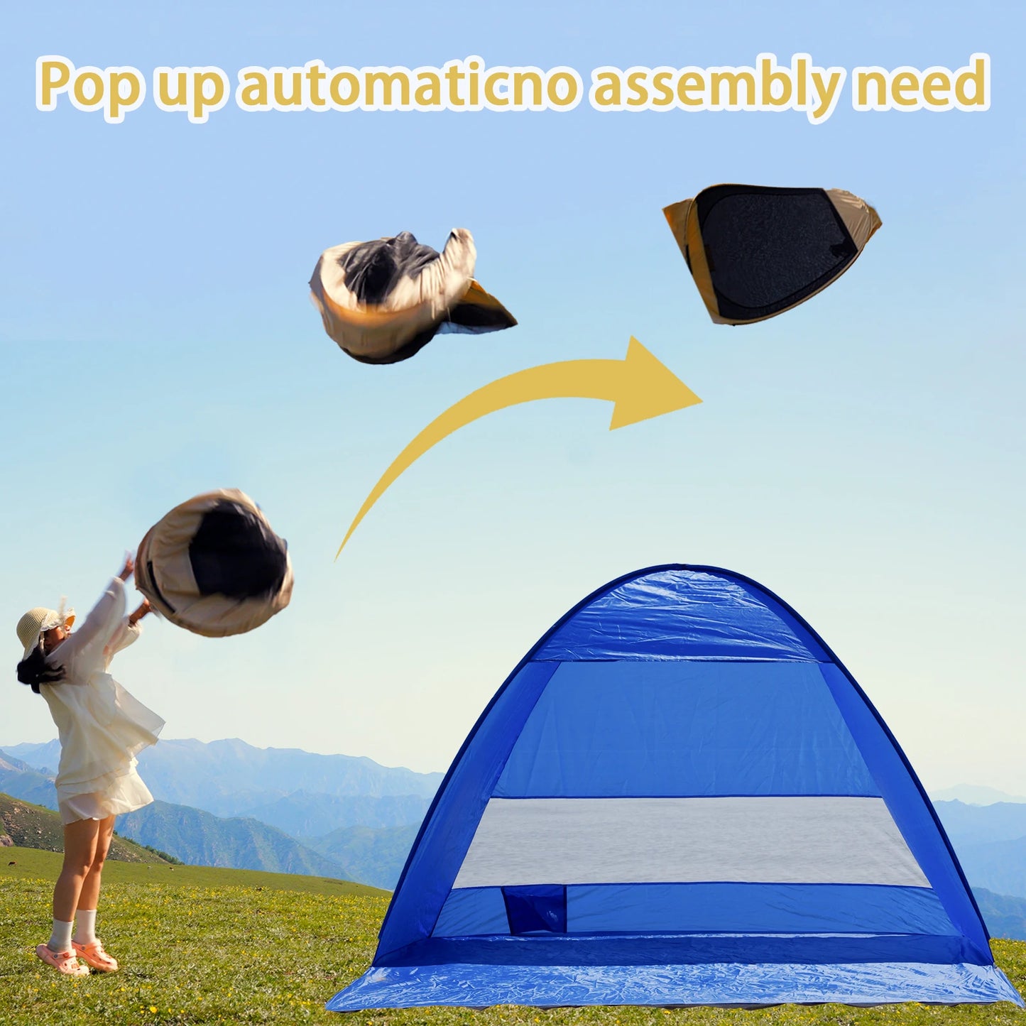 Pop-up beach tent,with handbag