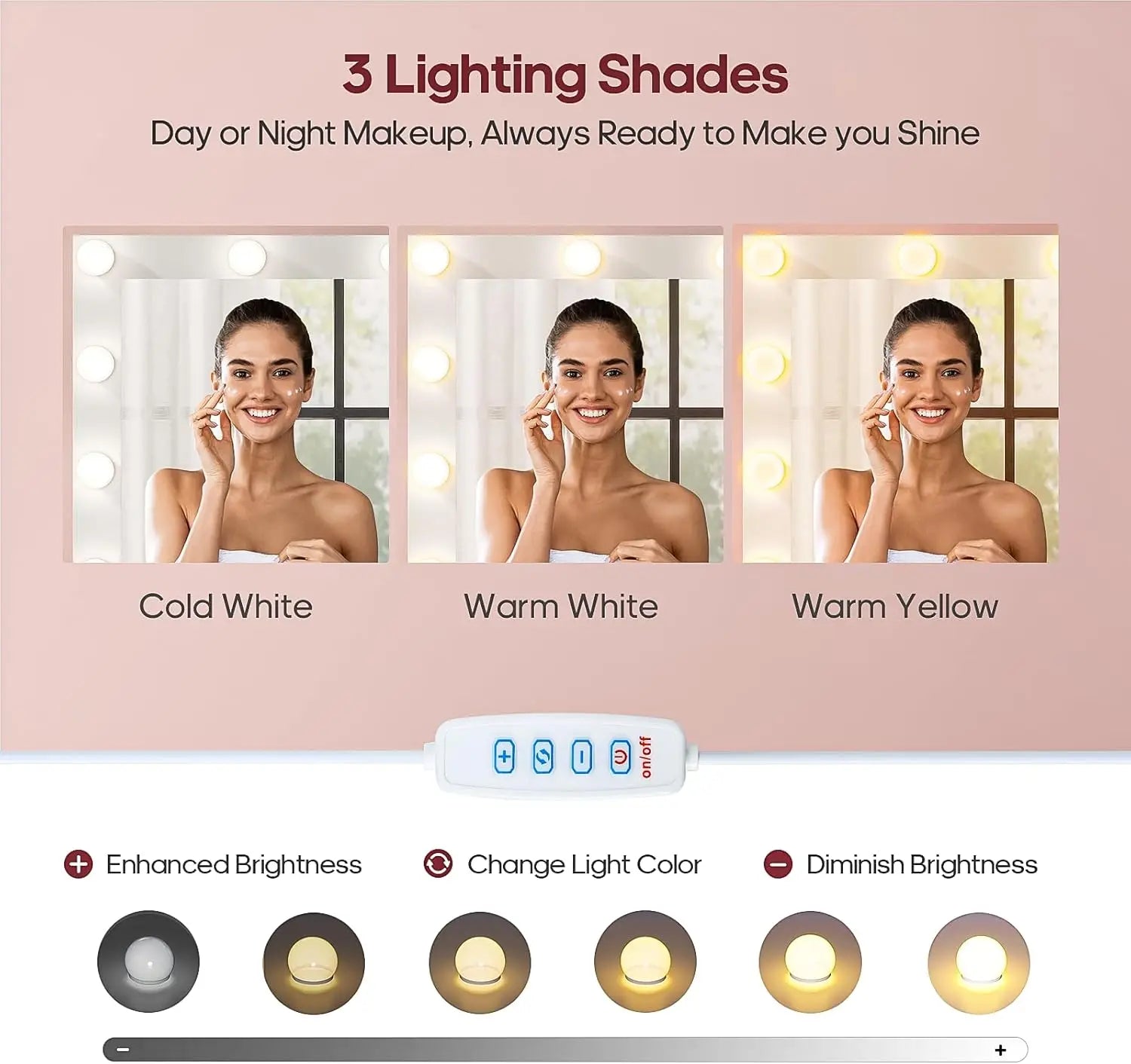 Vanity with Extra Large Mirror and Light