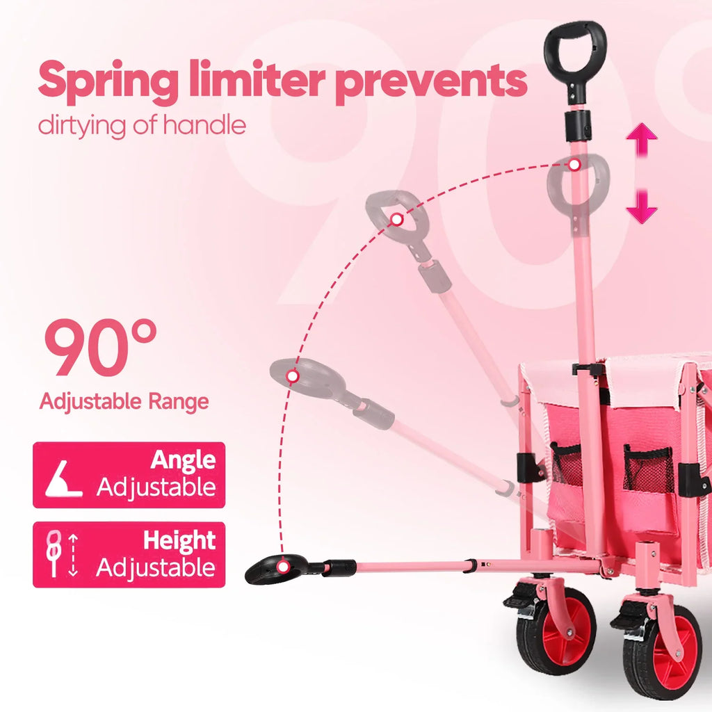 52" Extender Folding Collapsible Wagon Carts