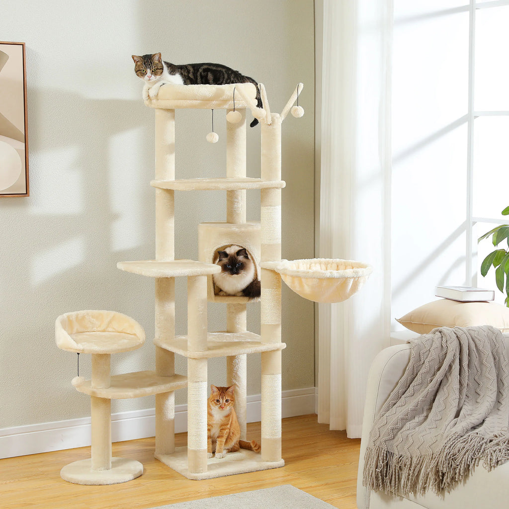 Multi-Level Cat Tree with Scratching Post