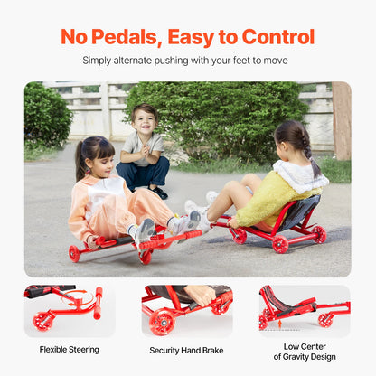 132/198lbs Kids Ride on Scooter