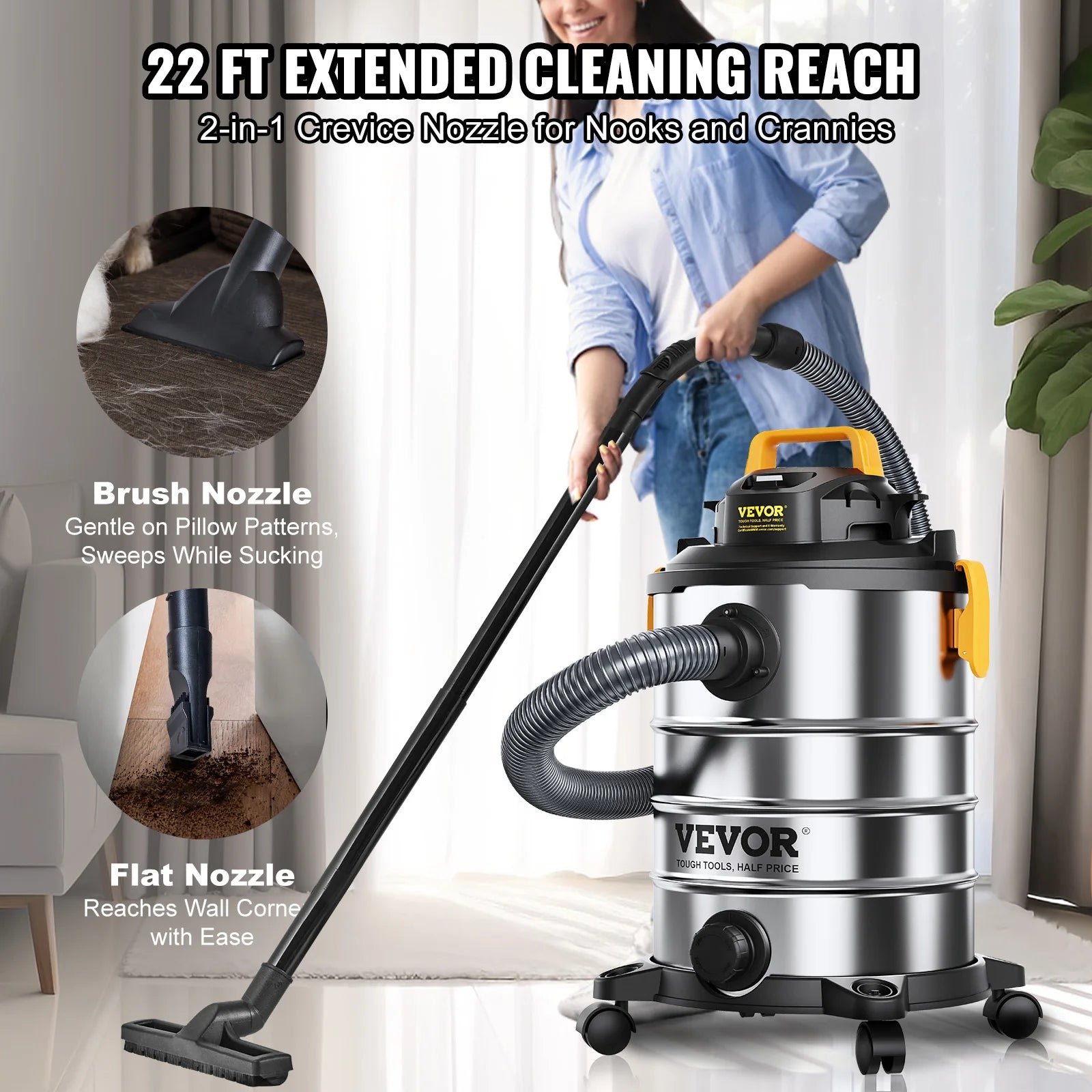 Stainless Steel Wet Dry Shop Vacuum
