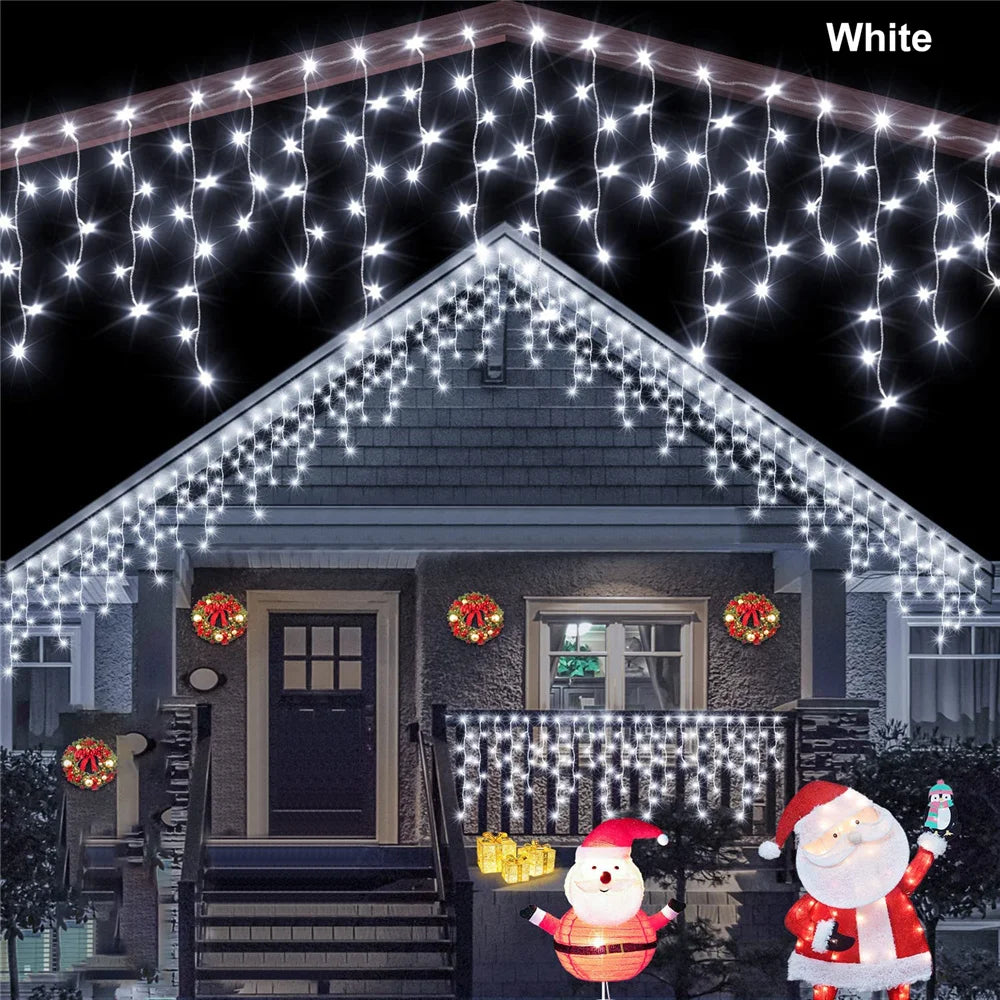 Christmas Decorations Lights Solar Icecicle