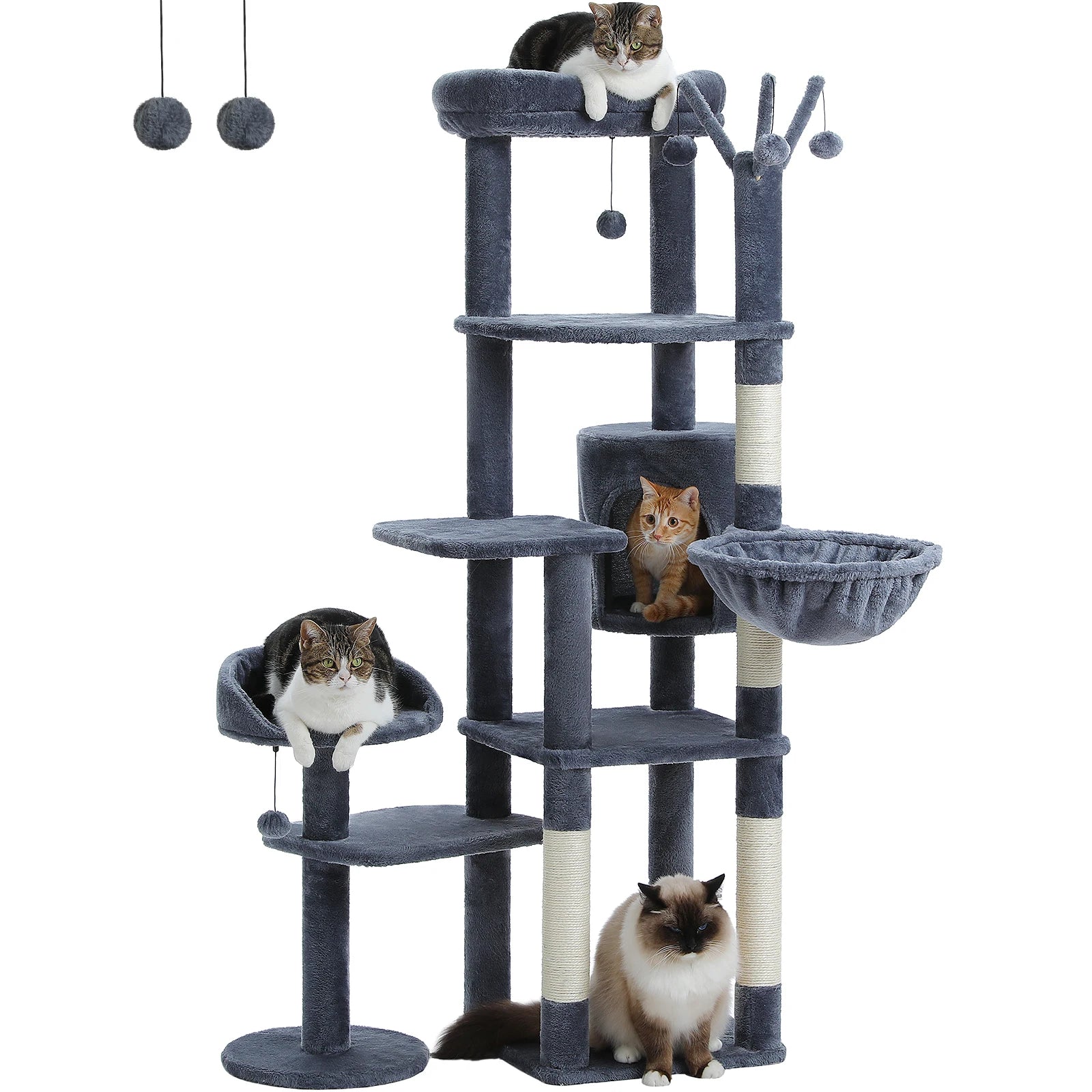 Multi-Level Cat Tree with Scratching Post