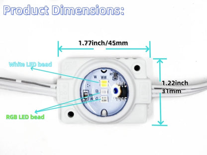 108FT Smart RGBW LED Permanent Outdoor Eave Lights