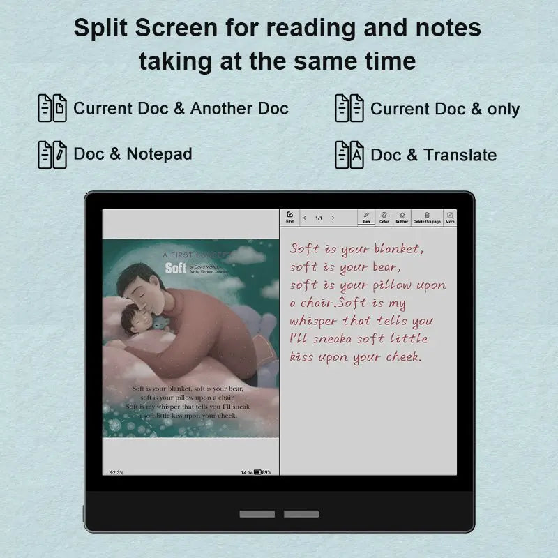 7-inch color screen e-book reader