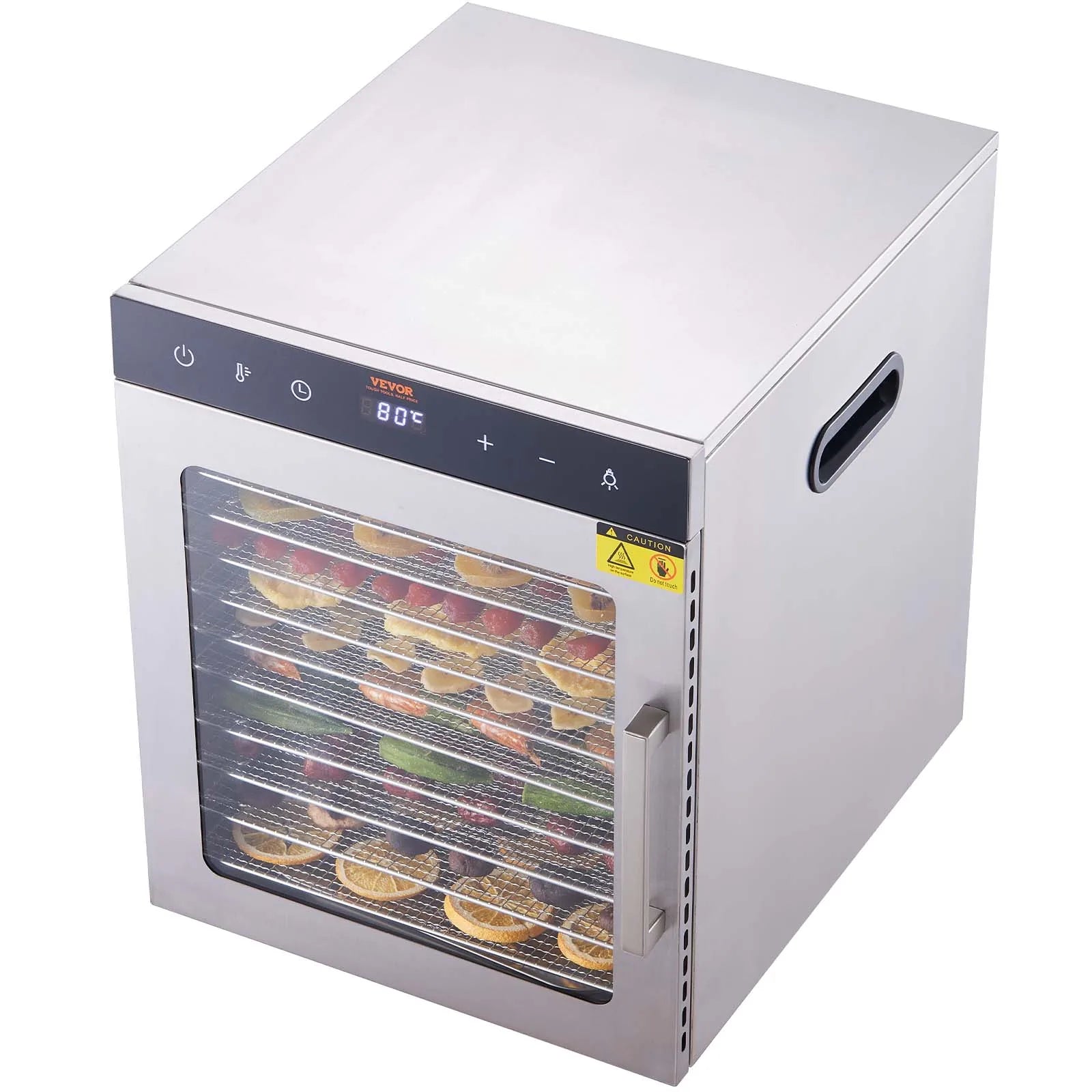 10 Trays Food Dehydrator Stainless Steel