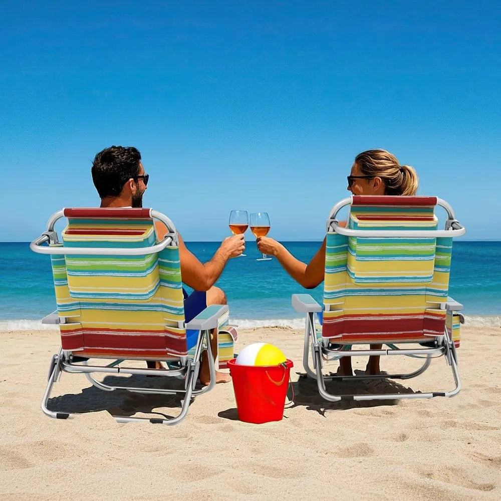 Deluxe 3-in-1 Reclining Beach Chair