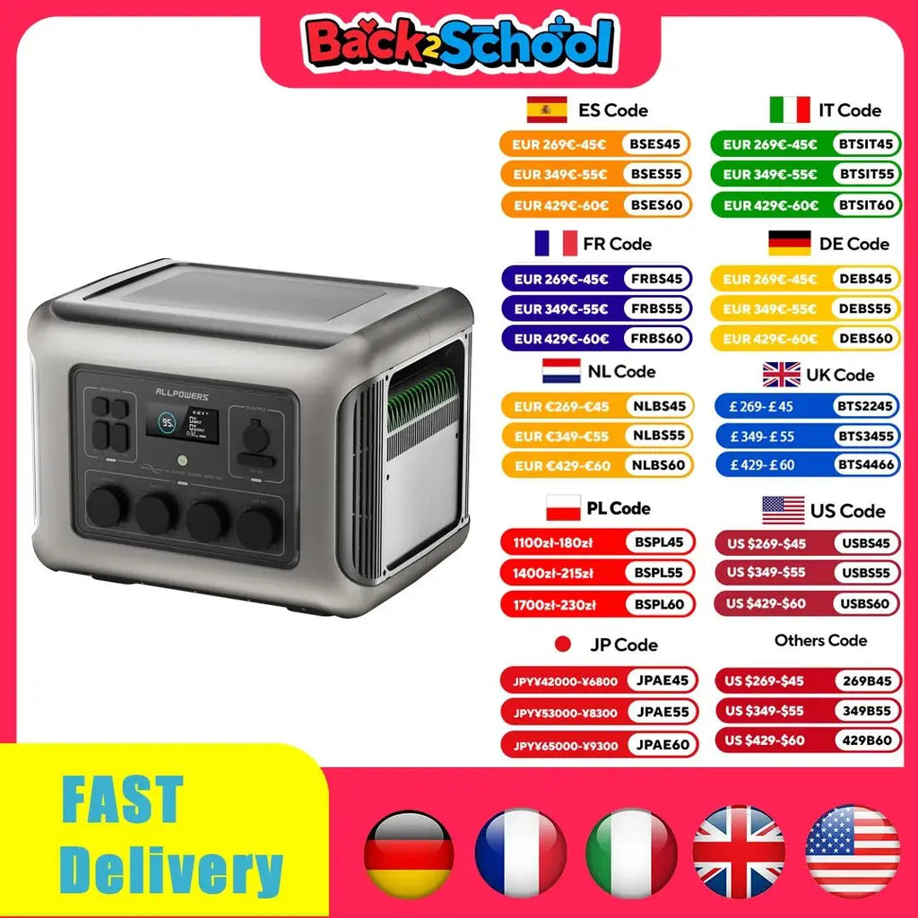 Portable Power Station 2500W