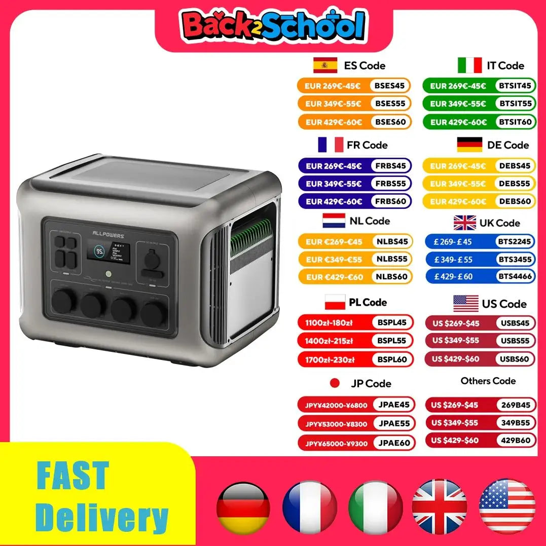 Portable Power Station 2500W