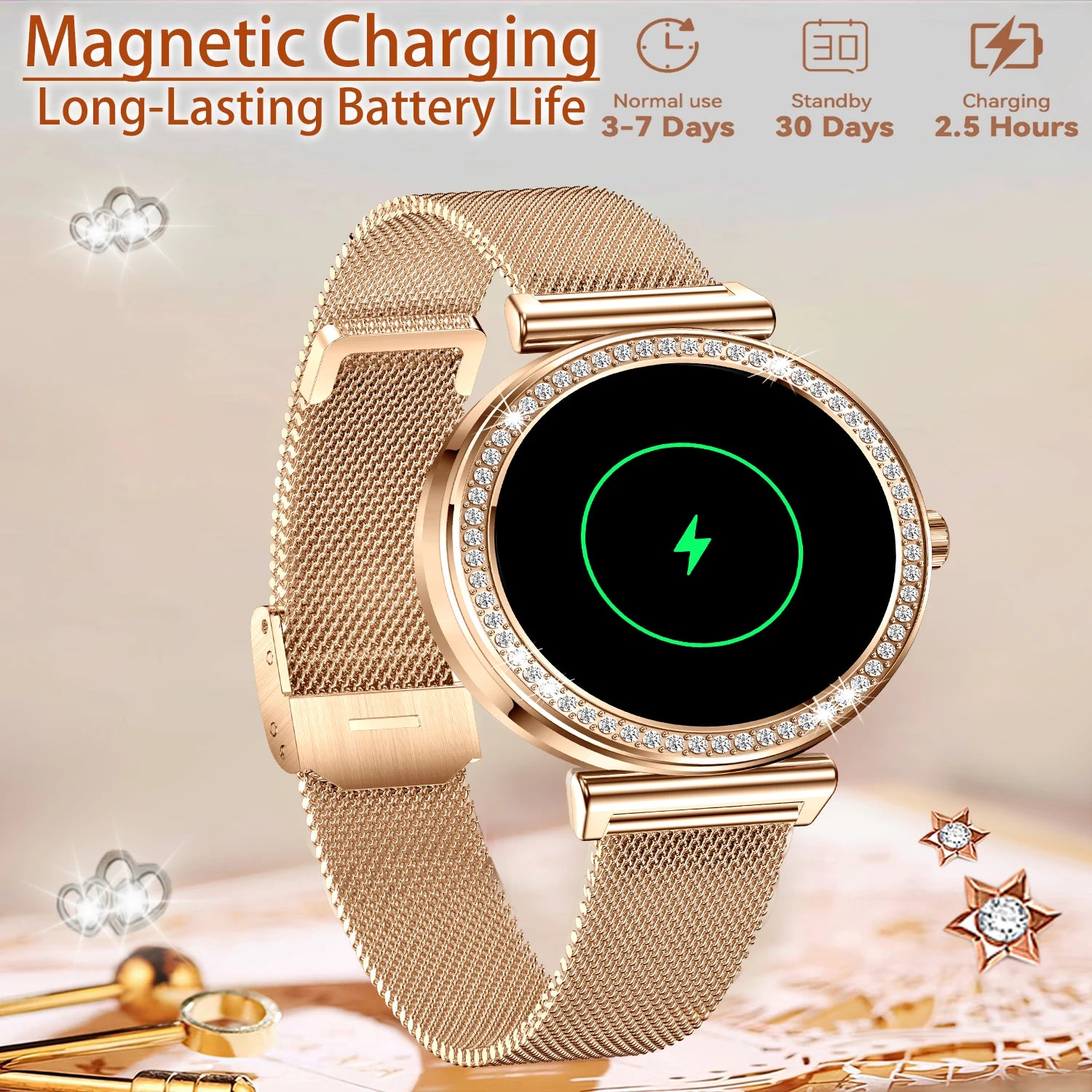 Women Smart Watch(Wireless Calls)