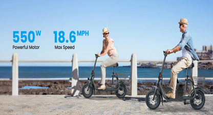 Electric Scooter with Basket for Pet