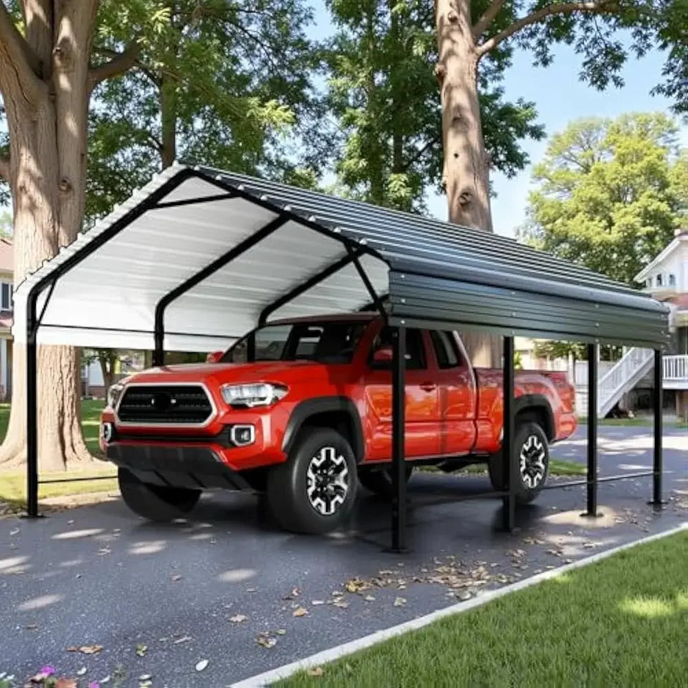 12 x 20 FT Metal Carport, Heavy Duty Carport Canopy