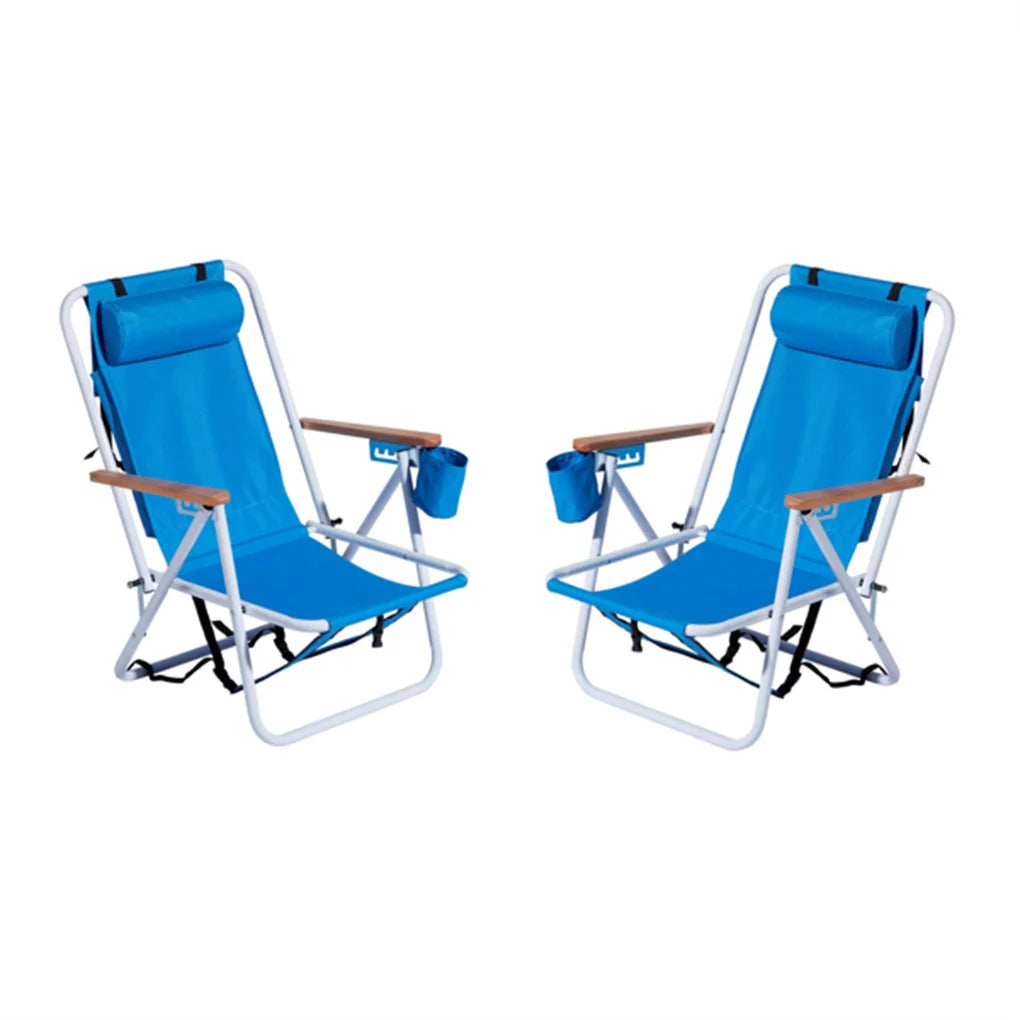 2PCS/SET Folding Beach Chair for Adults