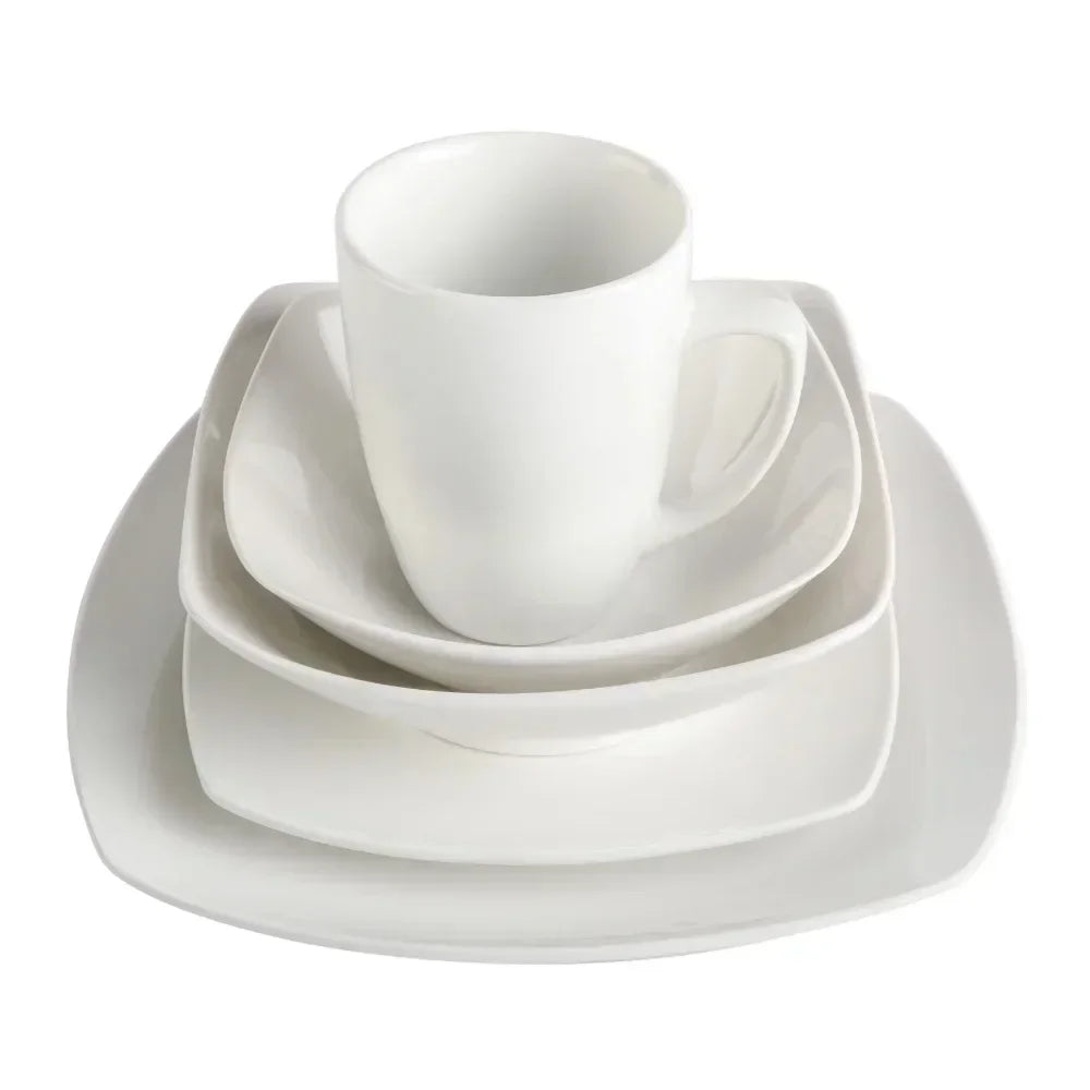 Square Expanded 40-Piece Dinnerware Set