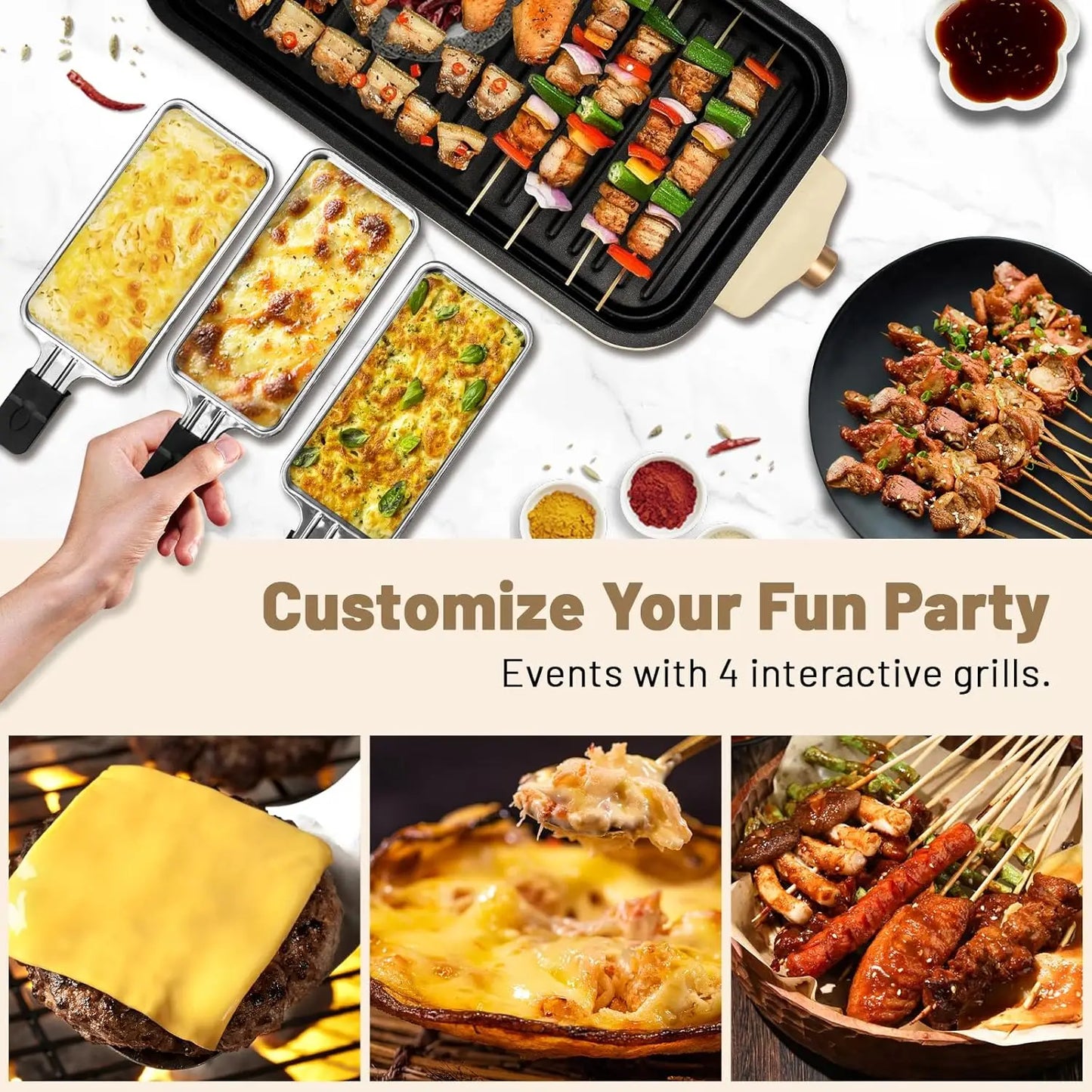 Electric Smoke-free Indoor Barbecue Grill