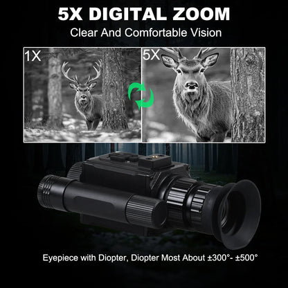 Helmet Night Vision 5X Zoom 1080P Digital Telescope