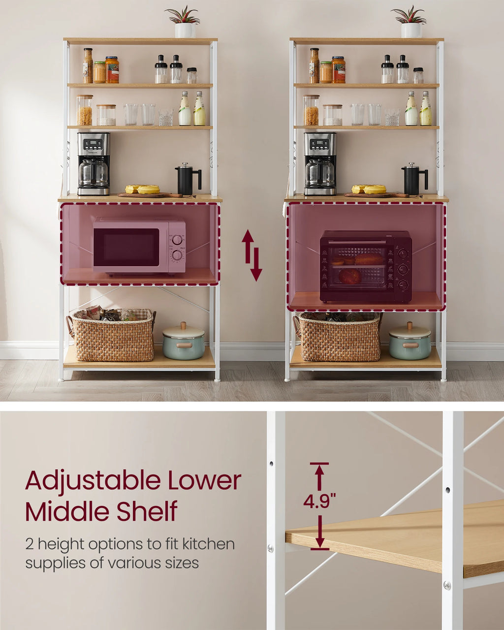 Baker's Rack, Microwave Oven Stand