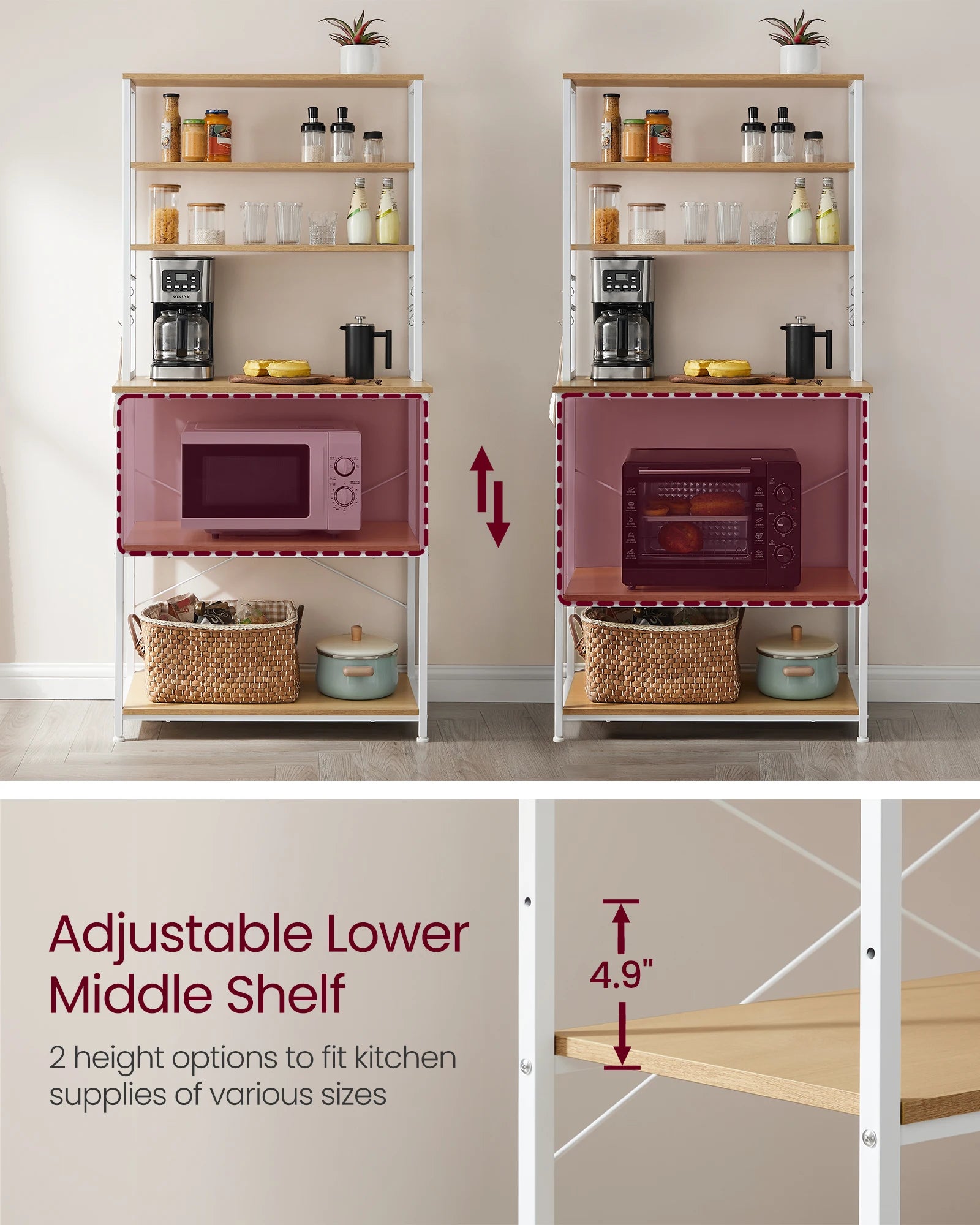 Baker's Rack, Microwave Oven Stand