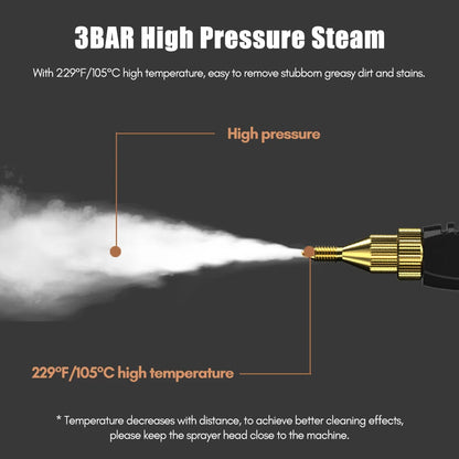 Handheld Steam Cleaner 1500W High Power 6 Speeds
