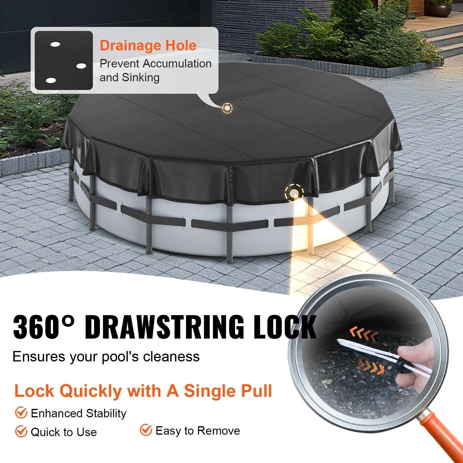 18/15Ft Round Pool Cover