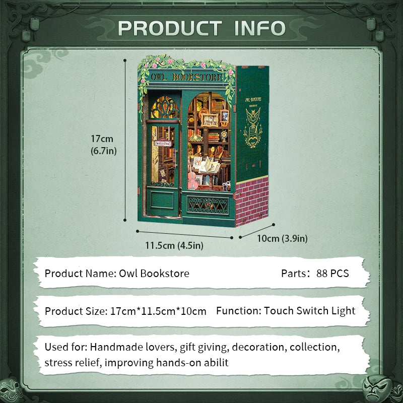 3D Wooden Puzzle Miniature Model Kits