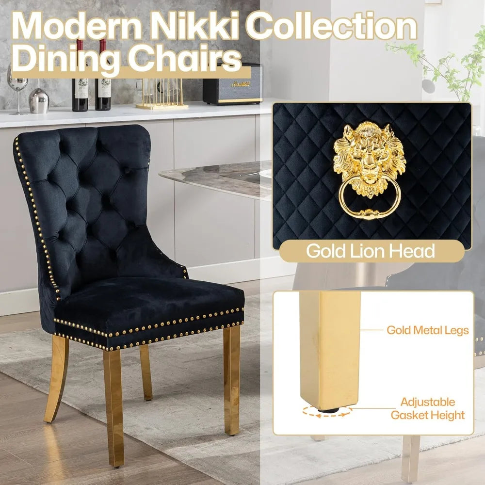 Velvet Dining Chairs Set of 2