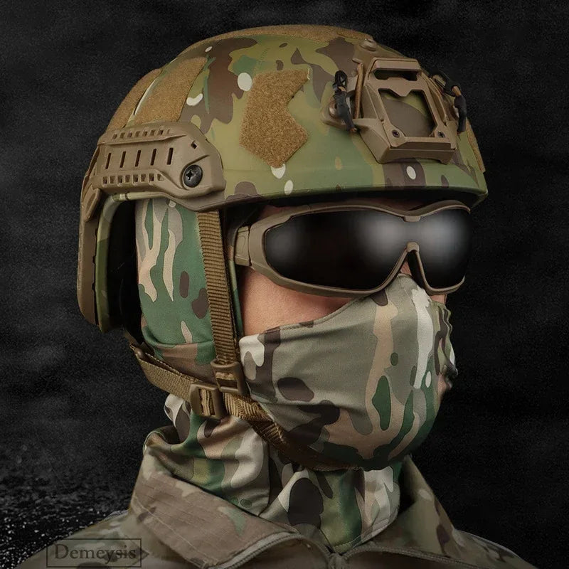 Tactical Mask Outdoor Balaclava Head Hood Silicone
