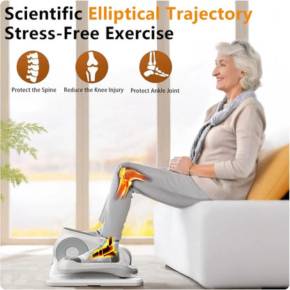 Under the desk elliptical leg fitness machine