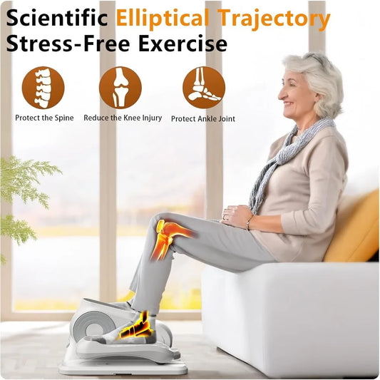 Under the desk elliptical leg fitness machine