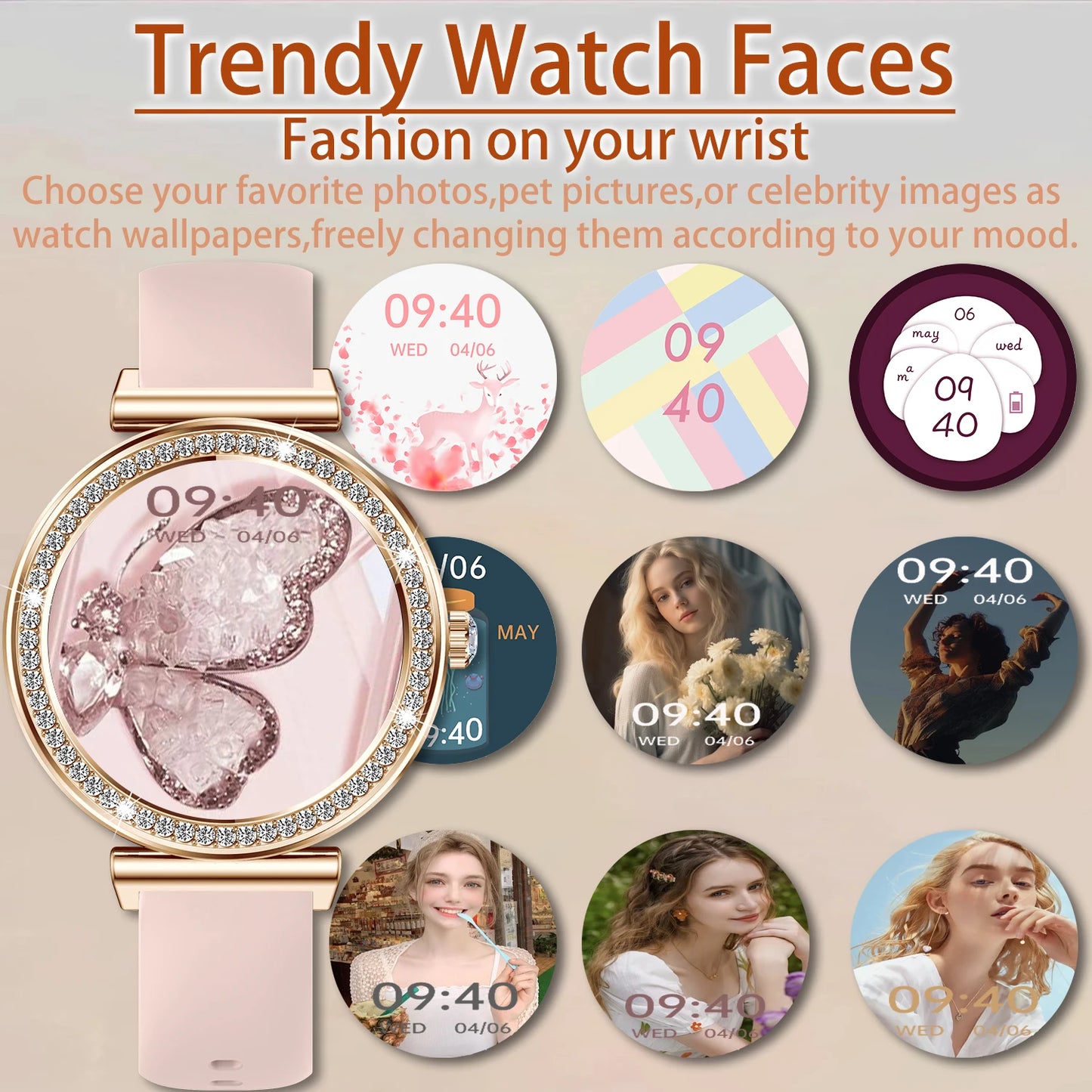 Women Smart Watch(Wireless Calls)