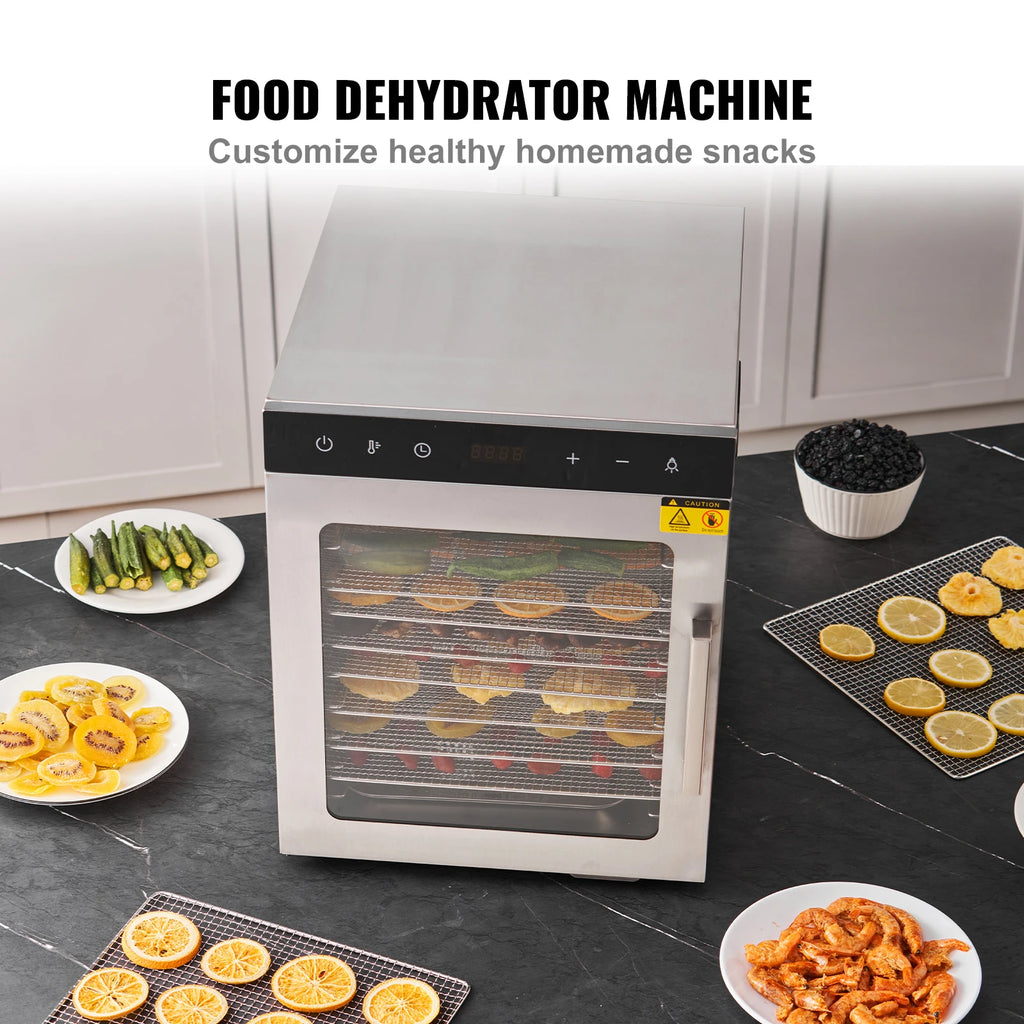 10 Trays Food Dehydrator Stainless Steel