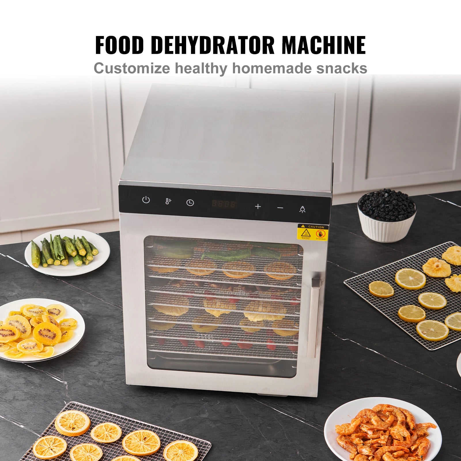 10 Trays Food Dehydrator Stainless Steel