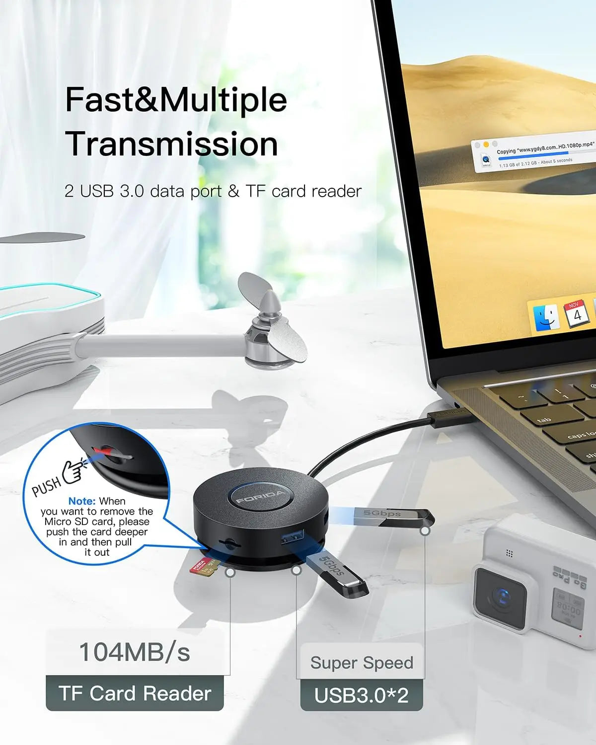 7-in-1 USB Computer Interface Expansion