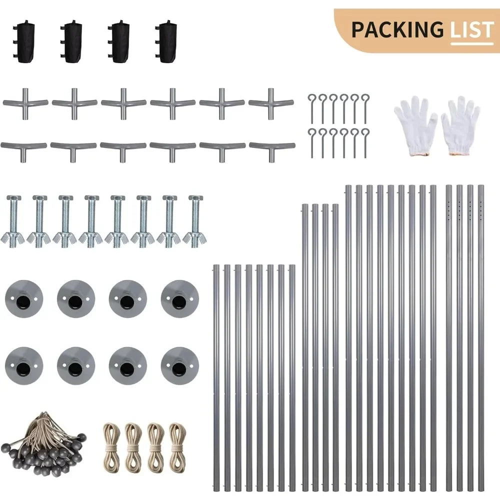 12 x 20 FT Metal Carport, Heavy Duty Carport Canopy