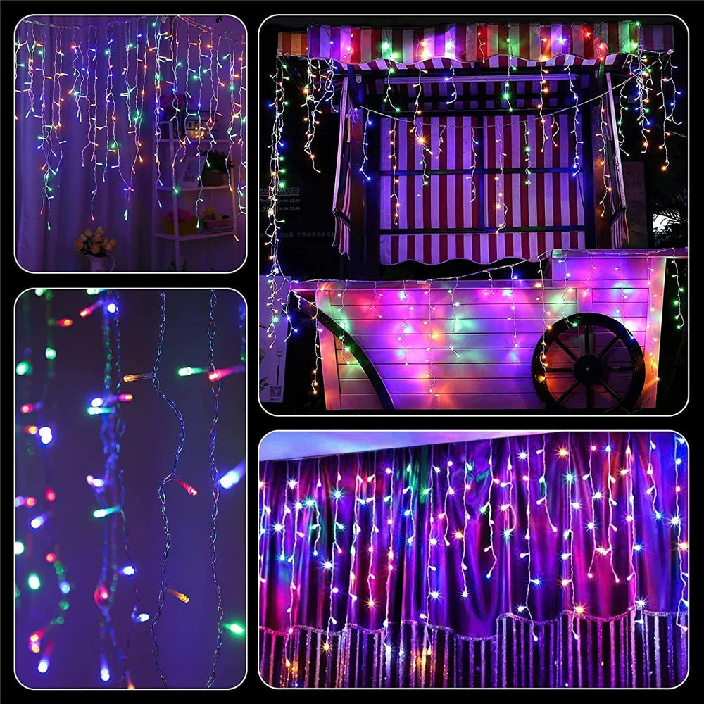 Christmas Decorations Lights Solar Icecicle