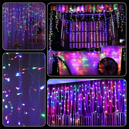 Christmas Decorations Lights Solar Icecicle