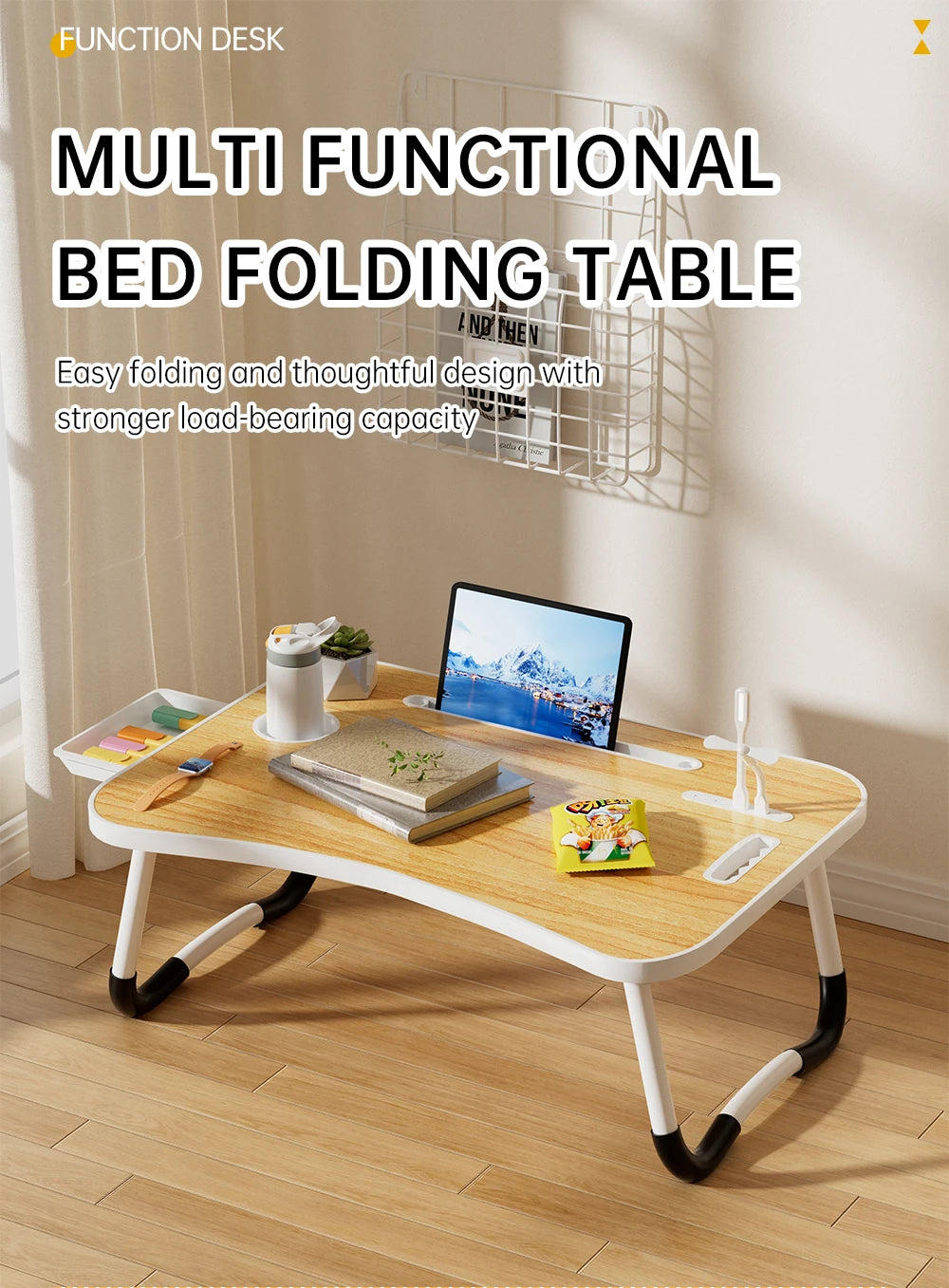 Portable Laptop Desk with USB Light