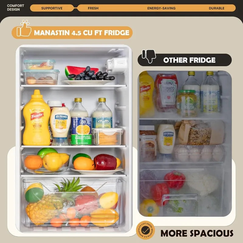 4.5 Cu.Ft Mini Fridge with Freezer