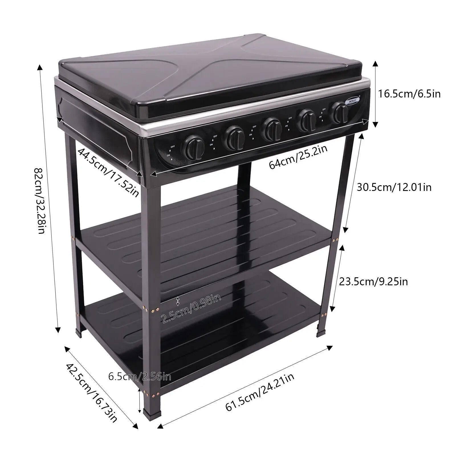 5-Burner Gas Stove Outdoor