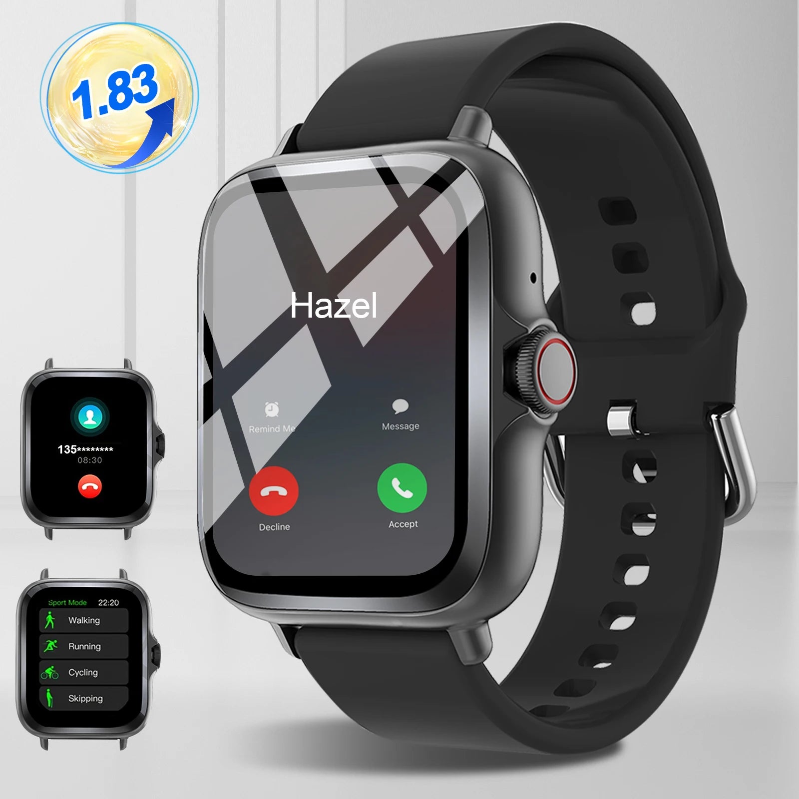 Smart watch with full touch screen,