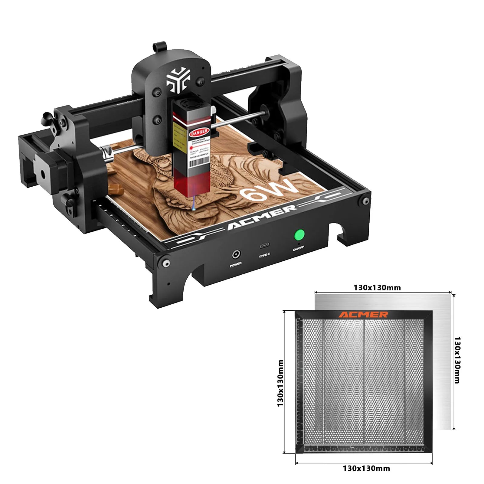 6W Mini Laser Engraver CNC