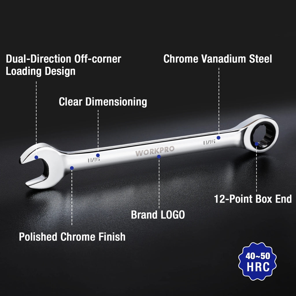 23pc Ratcheting Wrench Set