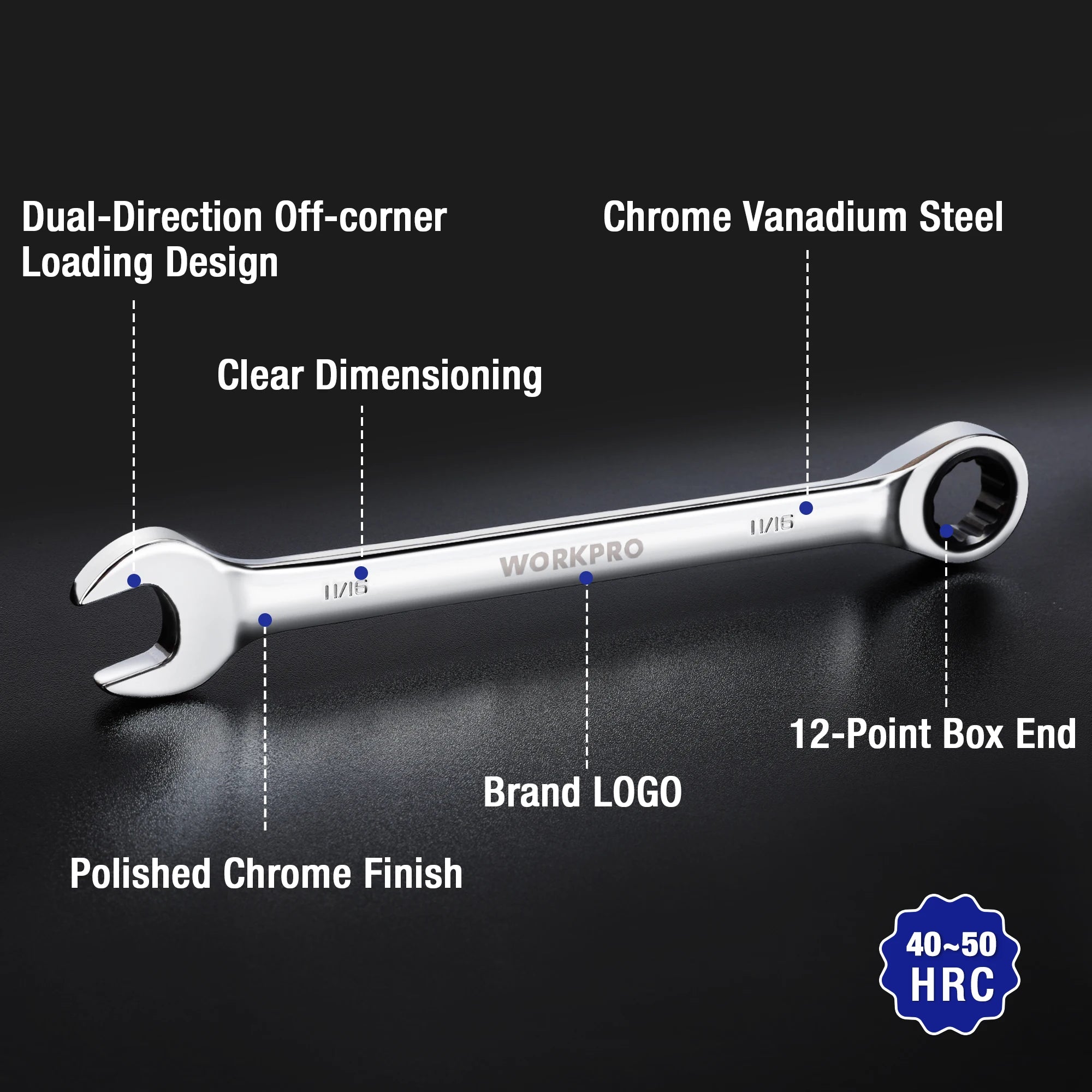 23pc Ratcheting Wrench Set