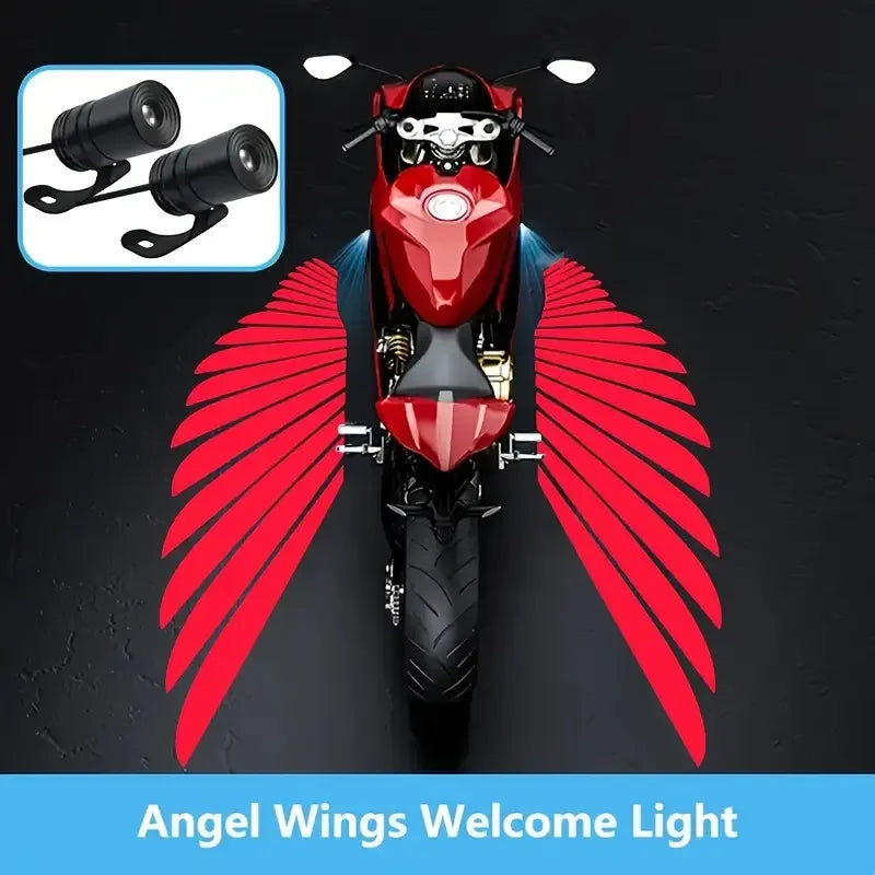 2pcs Motorcycle LED Angel Wings Cool Projection Light